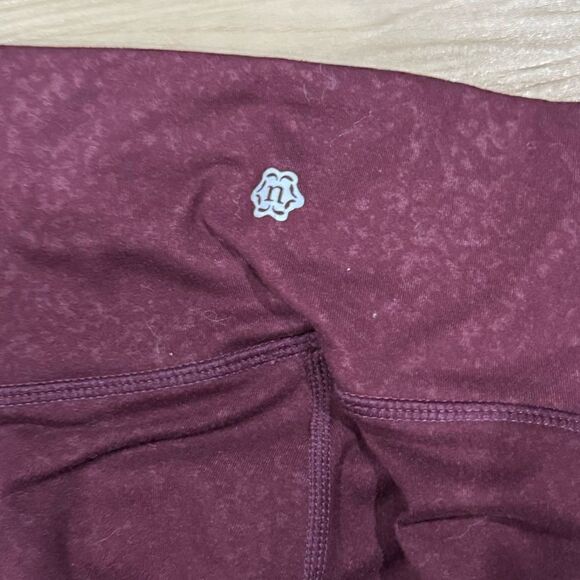 Nanette Lepore Maroon Mesh Leggings Women’s Large - Picture 4 of 4
